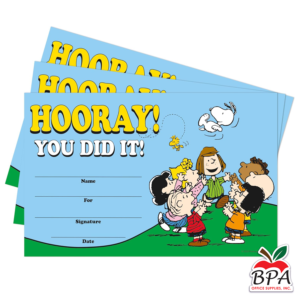 Eureka •  Certificados "Peanuts - Awards"